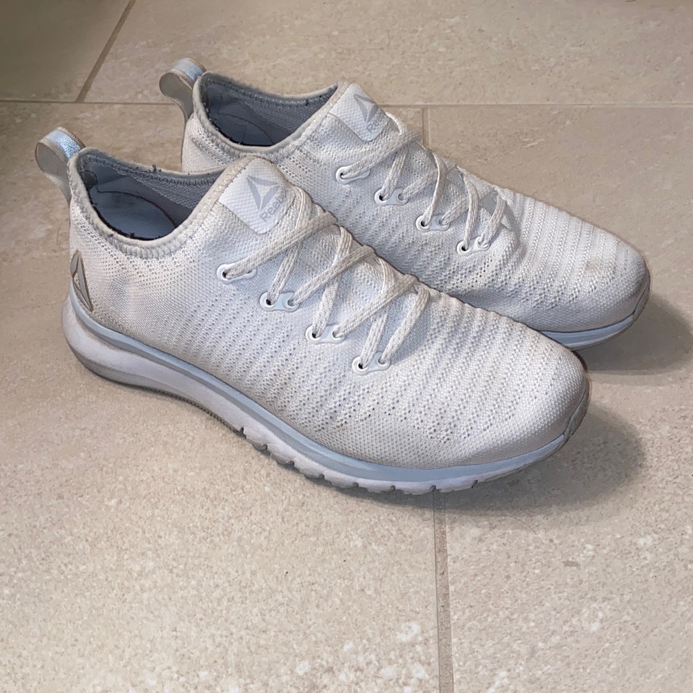 Reebok white training shoes